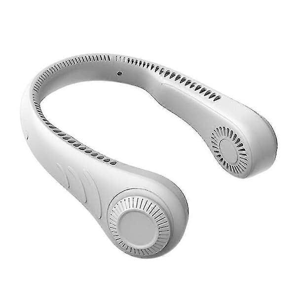 Mini ventilatorer Bærbar bladløs hængende halsventilator Genopladelig halsventilator