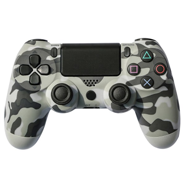 Trådløs Game Controller Controller Bluetooth Dual Head Gamepad Joystick Gamepad kompatibel med Game Console 4-grå camouflage