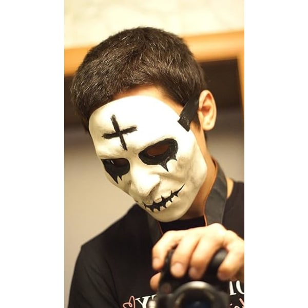 The Purge Anarchy Evil Smiley Mask Skräck Killer GOD Mask Halloween Film Kostym Cosplay Mask