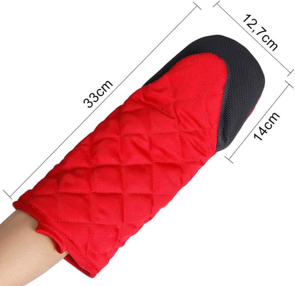 Heat Resistant Oven Mitts, Thermal Kitchen Mitts, BBQ Mitts, Oven Mitt, Double Co