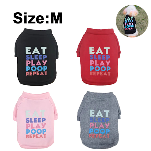 Liten hund pojke söt sommar valp tröja husdjur T-shirts kläder hundhane Apparem
