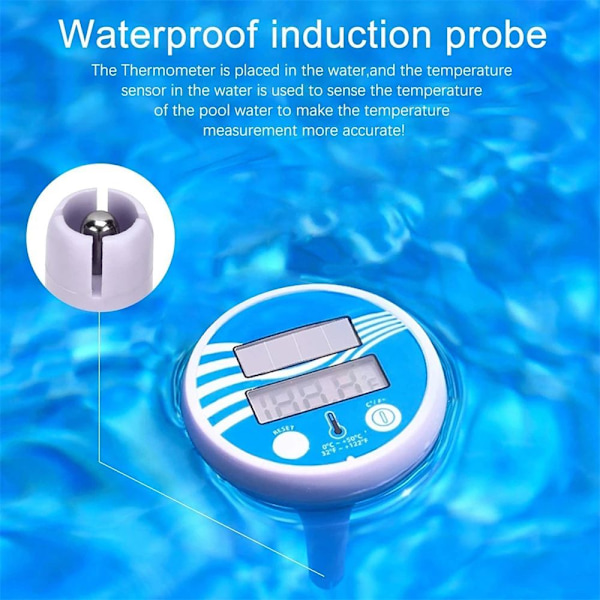 Flydende Digital Pooltermometer Svømmebassin Termometer
