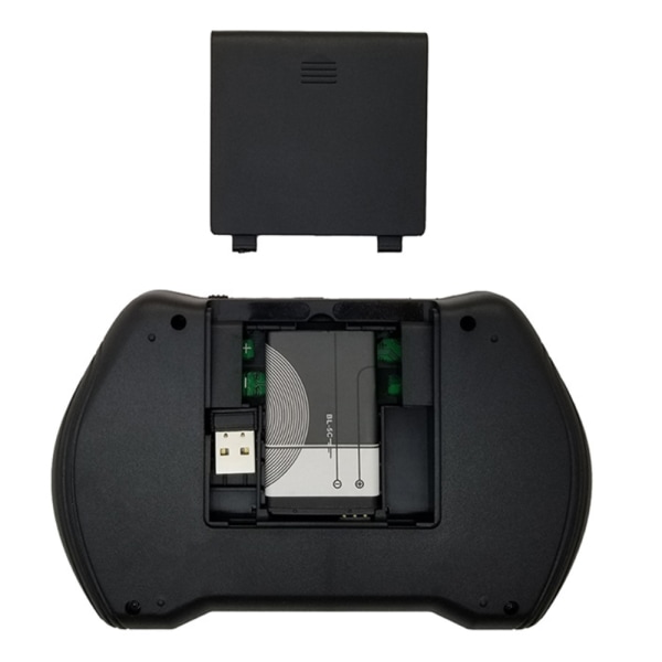 Mini-langaton näppäimistö, 2,4 GHz:n langaton mininäppäimistön ohjain, yhteensopiva Android TV Box -litiumpariston kanssa