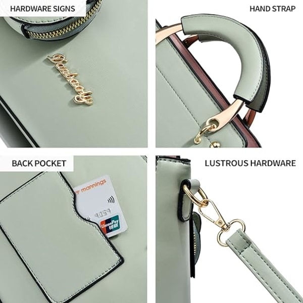 Moderne Punge og Håndtasker til Kvinder Damer Læder Top Håndtag Satchel Skuldertasker Små Totes