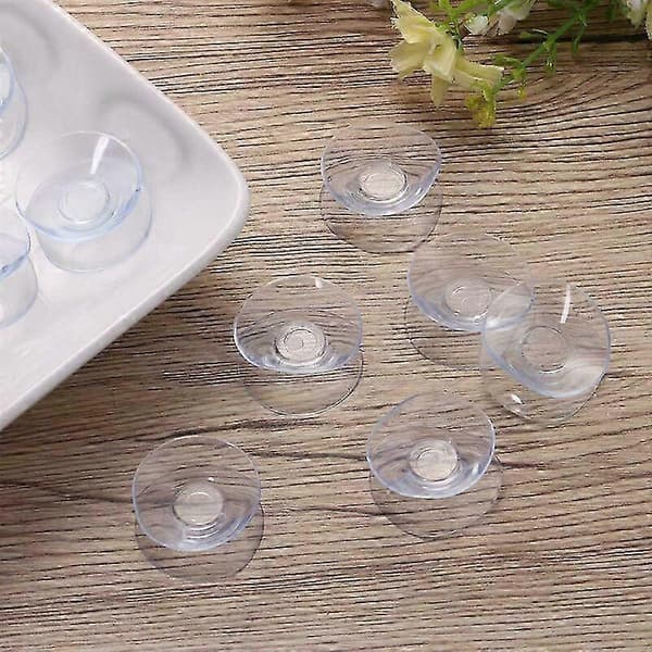 Förpackning med 100 enkelsidiga dubbla sugkoppar - Sugproppar för glas, plast - 30 mm bredd