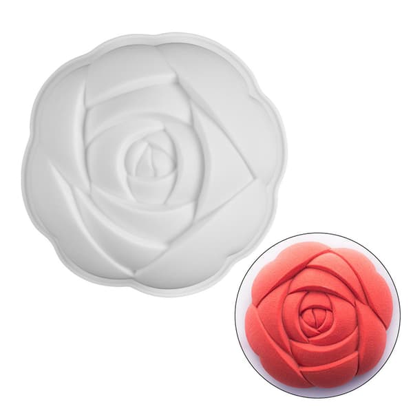 3D Kiksform Udsøgt Roseform Kageform DIY Husholdningsbageartikler