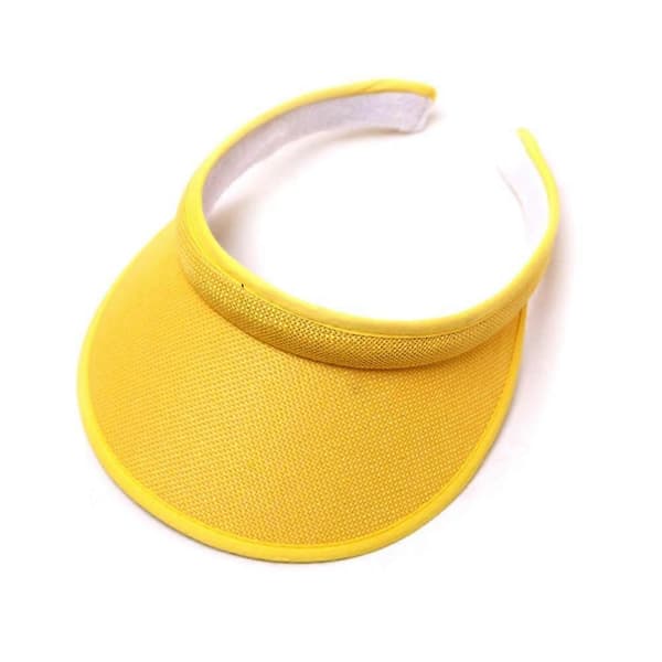 Clip On Visir Solhatt Voksen Bred Brems Clip On Hodehette Visir For Kvinner Gul