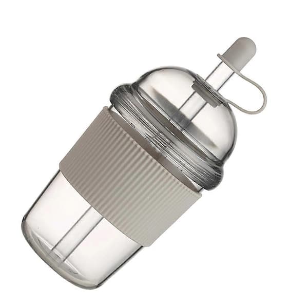 1 st 430 ml transparent kaffemugg med lock och sugrör Pärlmjölk Te Juice Plastmugg för hembar Dr