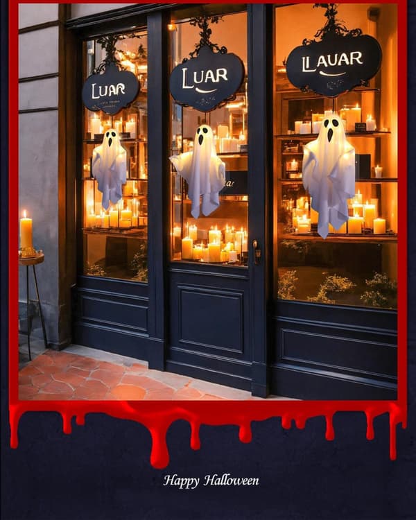 Halloween Outdoor Ghost Decorations, Halloween Hanging Luminous Ghosts for Front Yard Patio Lawn Garden, 2-pack, 40*50cm