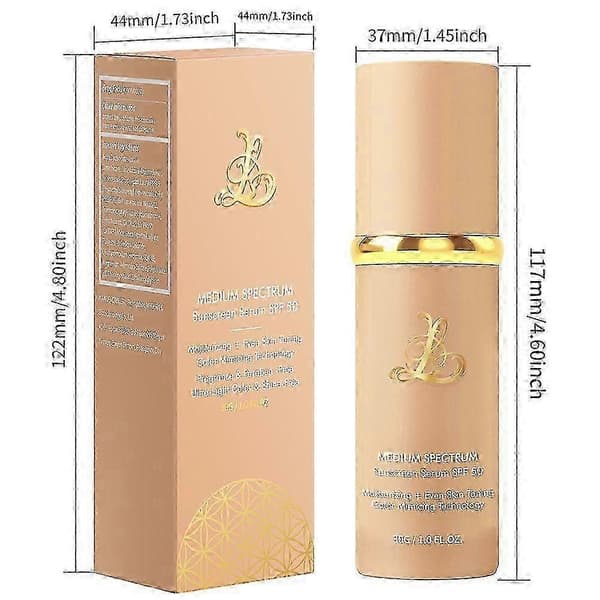 1-3X 4-i-1 Farveskiftende Foundation med SPF 50+, Medium Spektrum Foundation Makeup, Fuld Dækning & Langvarig 3PCS