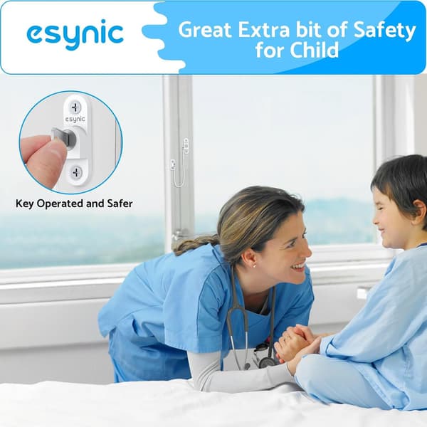 10 pcs Window Restrictors, Child Safety Window Locks, Door Locks - White