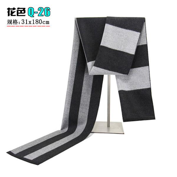 Høy kvalitet vinter skjerf for menn | Rutete kashmir skjerf for menn | Luksus skjerf for menn - skjerf Design Q-26 180cm