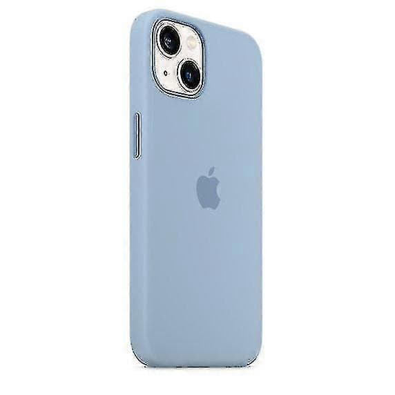 Silicone iPhone 13 Case - MagSafe Compatible, Ultra-Thin and Shockproof Blue Fog