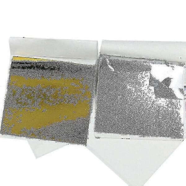 24k Bladguld 100 Ark - Premium Forgyldningssæt til Kunstnere Silver
