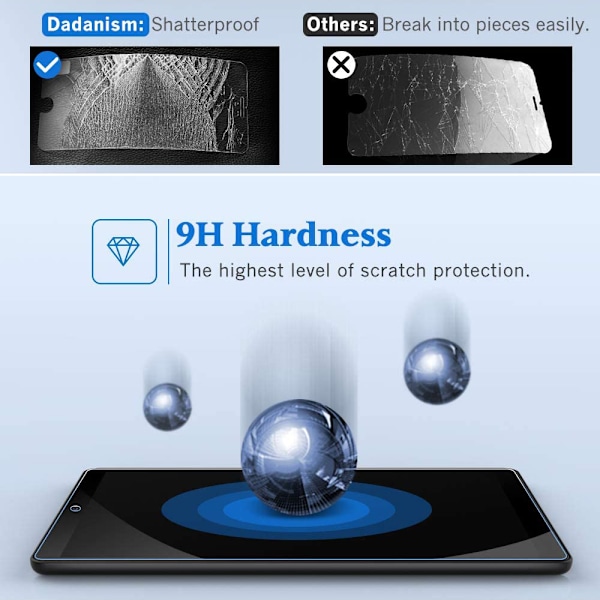 Kompatibel med Samsung Galaxy Tab A 10.1 skärmskydd, härdat glas skärmskydd-med förpackning