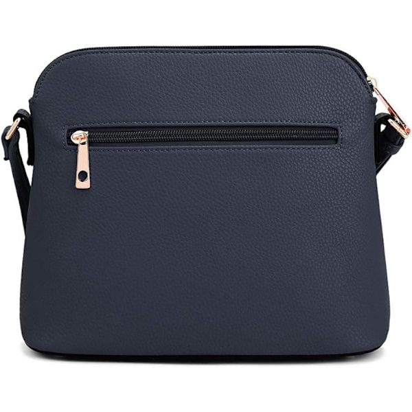 Lunar Letvægts Medium Dome Crossbody Taske Skuldertaske med Kvast | Lynlåslomme | Justerbar Rem