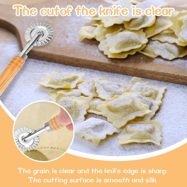 Dough Press for Pie, Dumpling Mold, Ravioli Embossing Tool, Ravioli Mold, Cookie Stamp, Kitchen Baking Tool, 16 cm