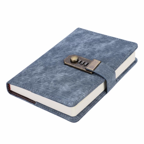 B6 Låst anteckningsbok, lösenordsanteckningsbok, anteckningsblock 254 sidor D