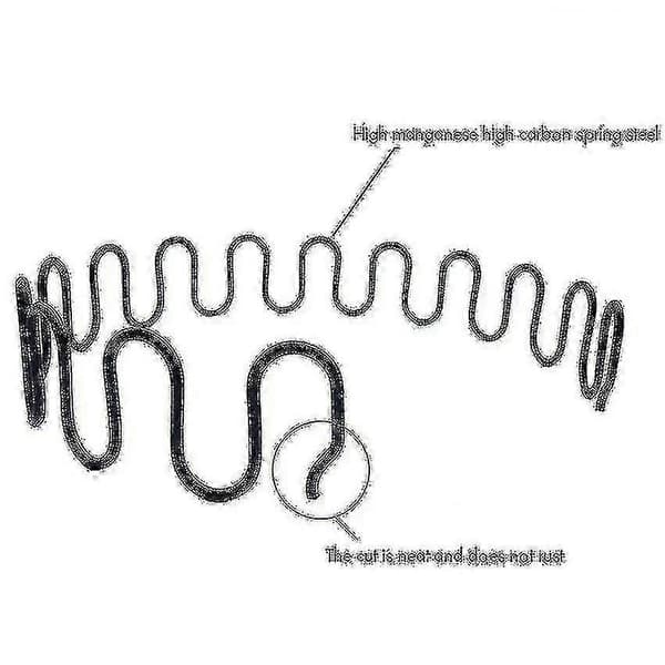 Udskiftning af sofastolsfjedre med clips 40cm 45cm 50cm 55cm 60cm til møbelreparation