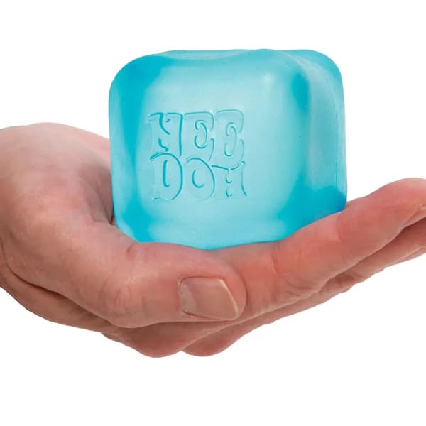 Needoh Nice Cube Stressipallo & Aistilelu Blue