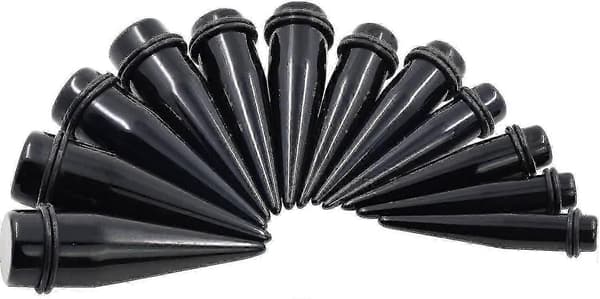 Akryl öronpiercing stretchkit 24PC 00g-20mm Taper Plug Tunnels Set