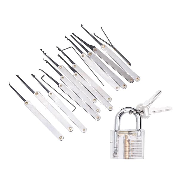 15 Lock Pick Værktøjer Lock Picking Kit Låsesmed Værktøj Professionelt Lock Pick Sæt
