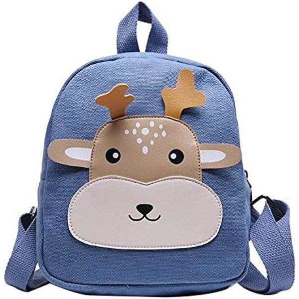 Piirretty Pieni Peura Karhu Koululaukku Söpö Lasten Koululaukku Pojille ja Tytöille koululaukut (Väri: LAN se lu)