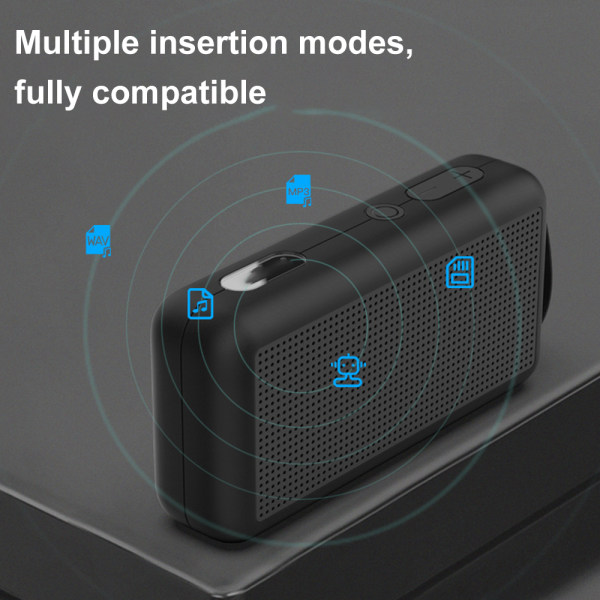 Bluetooth-kaiutin, ulkoinen kannettava langaton kaiutin sisäänrakennetulla mikrofonilla, äänekkäin ulkokaiutin stereolla - punainen