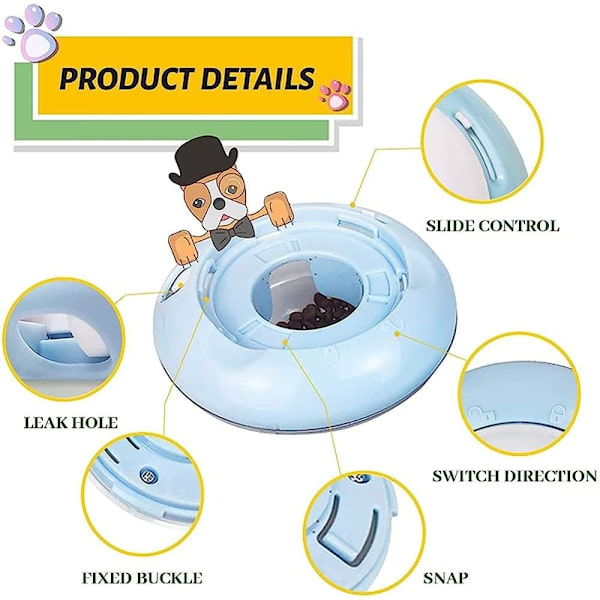 Koiran lelu Iq Treat Ball Smarter Pet Toys Ball Dispenser kissoille Pallojen koulutuspallojen lemmikkitarvikkeet/a