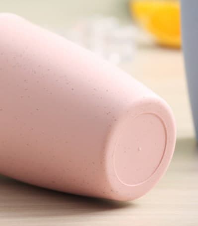 Hvetefarget hvete sippy cup plast gjenbrukbar kopp i stedet for uknuselig