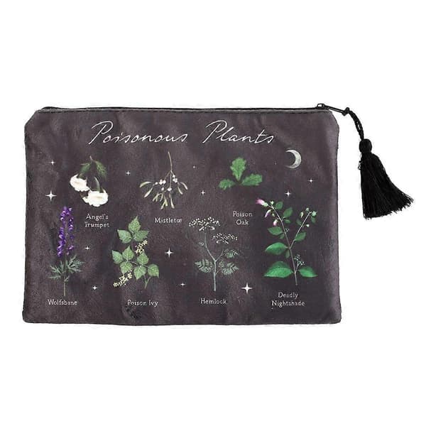 Giftige planter toalettmappe One Size Black