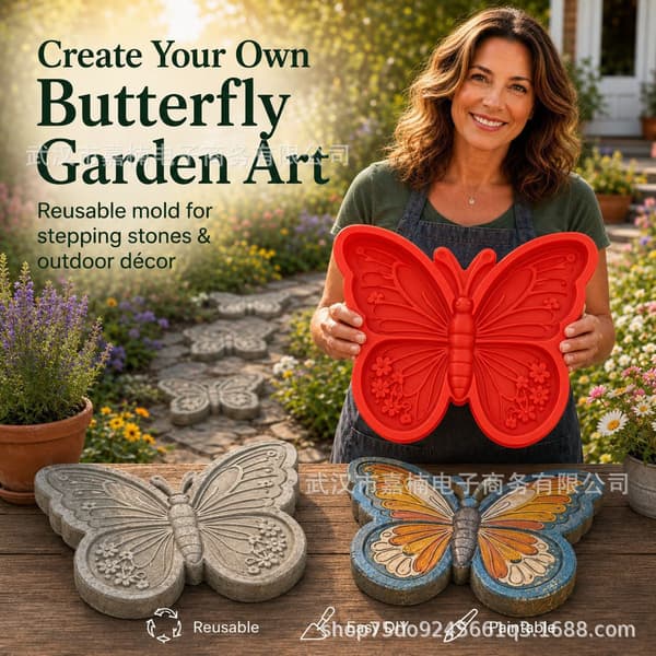 Stepping Stone Mold, DIY Garden Path Mold, Reusable Concrete/Cement Casting Mold