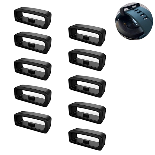 10 stk. Rem til urrem - 22mm Sort