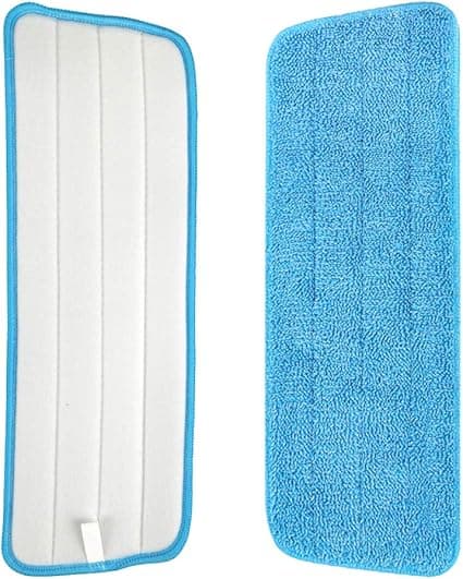 6-pak blå mikrofiber spraymoppe erstatningshoveder til våde tørre mopper, premium gulvrensepuder, genanvendelige erstatningsrefiller kompatible