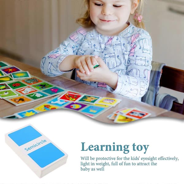 Førskole Flashcards Kognitiv Udvikling Undervisningsværktøjer Til 1 Sæt 11.9x6.4x0.1CM Multi