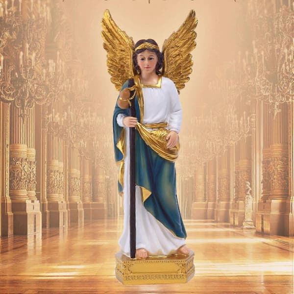 Saint Raphael-figurin Utsökt design Levande mönster för vardagsrum Studierum Tillbehör