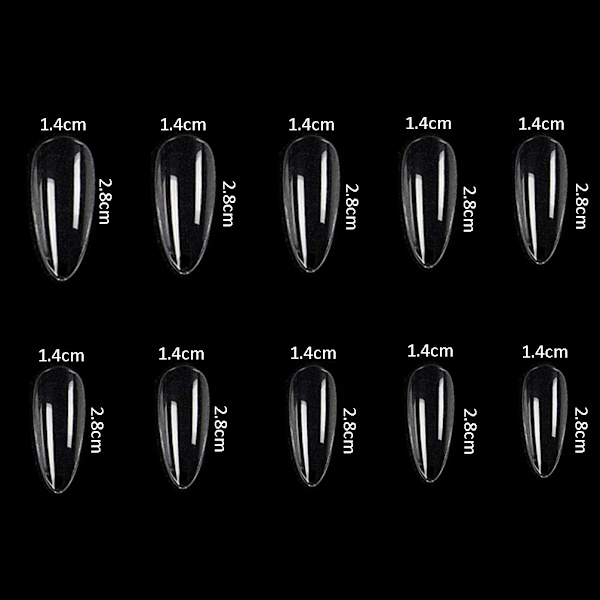 Nagelkonst Ingen Märke Transparent Färg (Kort Vattendroppe Nagel) smink