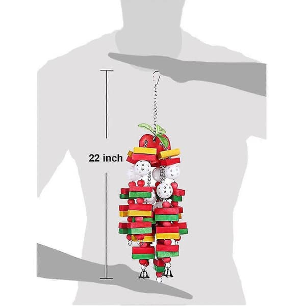Papegøjelegetøj, 50-55 cm
