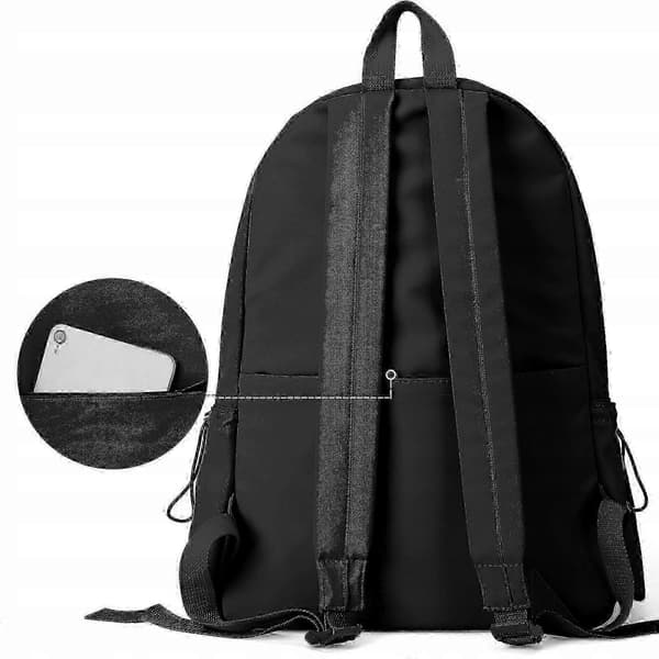 Sort Byrygsæk til kvinder, laptoprygsæk large (A4size) black