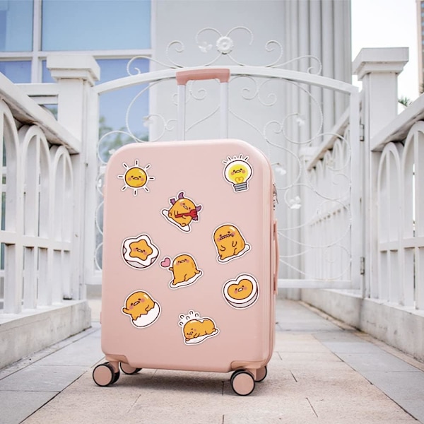 Gudetama klistermärken 60 st japanska lata ägg klistermärken vinyl vattentäta klistermärken vattenflaska laptop resväska bagage skateboard dekorationer