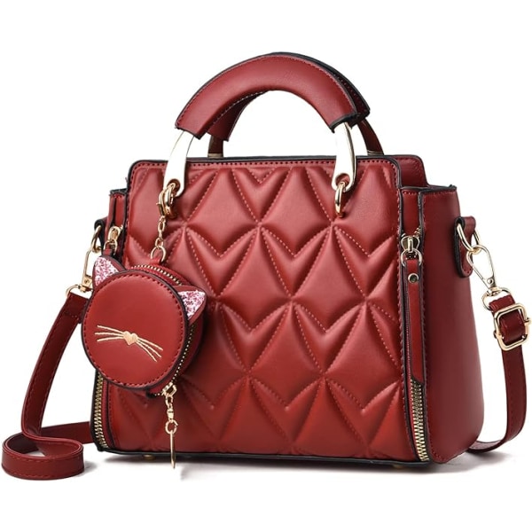 Moderne Punge og Håndtasker til Kvinder Damer Læder Top Håndtag Satchel Skuldertasker Små Totes