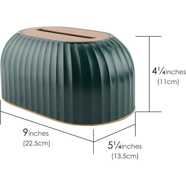 Rektangulær servietbeholder med fjederstøtte, moderne dekorativ toiletrulleholder til hjem, kontor, bil B