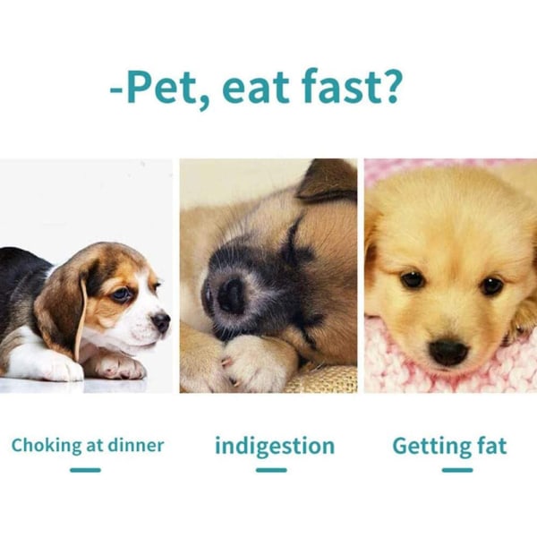 Langsomt foder til kæledyr, slikkemåtte til hunde, sjovt alternativ til langsomt foder til hunde, snuffle-måtte og hundeskåle, fiskeformet langsomt foder til hunde - blå