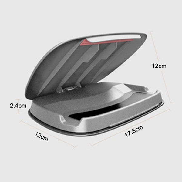 Suuri 17,5*12*2cm Auton Matkapuhelin Keskikonsolin Kiinnike - Harmaa