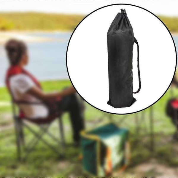 Opbevaringstaske til foldestol, bærbar og holdbar Sort Black 30cmx100cm