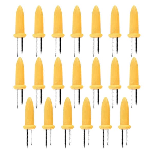 20X Majskolbeholdere Spyd i rustfrit stål Majs BBQ Gafler - FFY 26s