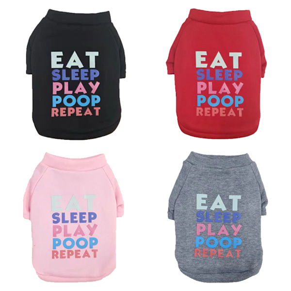 Liten hund pojke söt sommar valp tröja husdjur T-shirts kläder hundhane Apparem