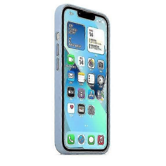 Silicone iPhone 13 Case - MagSafe Compatible, Ultra-Thin and Shockproof Blue Fog