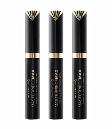 3-pakkaus Max Factor Masterpiece Max Mascara Black 7,2ml Svart black