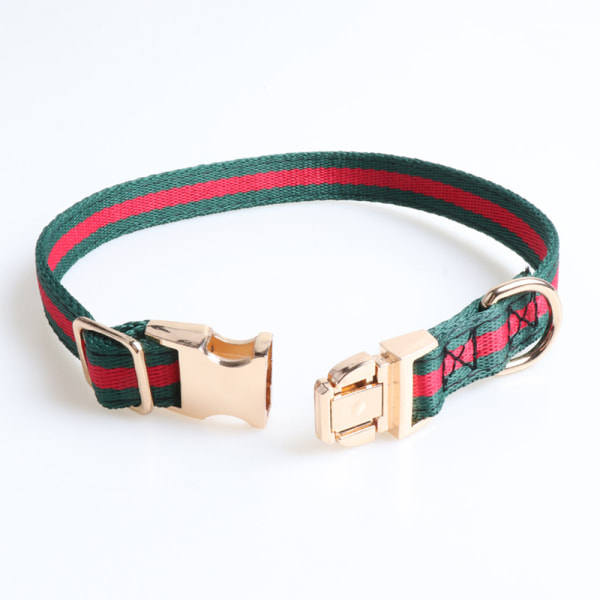 Premiumhundhalsband, lyxigt mjukt komforthundhalsband, slitstarkt justerbart hundhalsband och grönt i metall